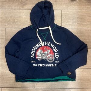 NWT. Royal Enfield Croppd Sweatshirt size Large.